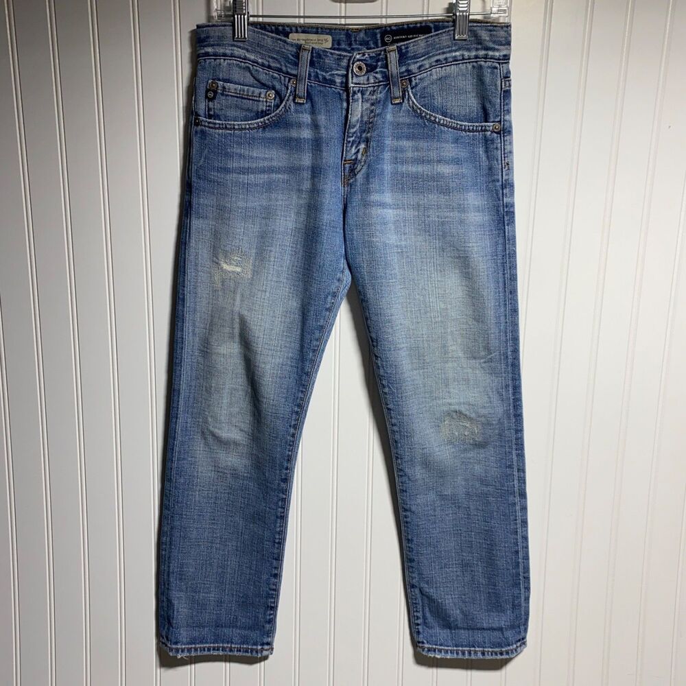 Adriano Goldschmied Jeans Womens 25‎ Blue Ex-Boyfriend Slouchy Slim Hem Denim